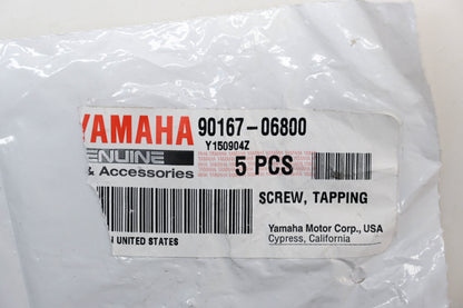 New OEM Yamaha 90167-06800-00 Tapping Screws Qty 5 NOS