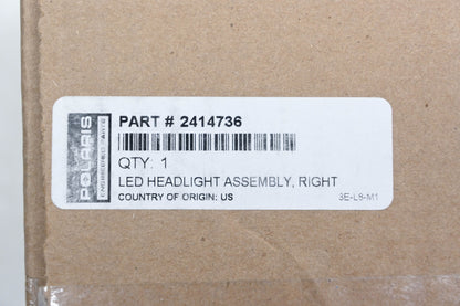 New OEM Polaris 2414736 Right LED Headlight NOS