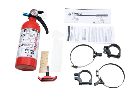 Assault 101005FE01212 Quick Release UTV Fire Extinguisher 1.75 Clamp Kit NOS