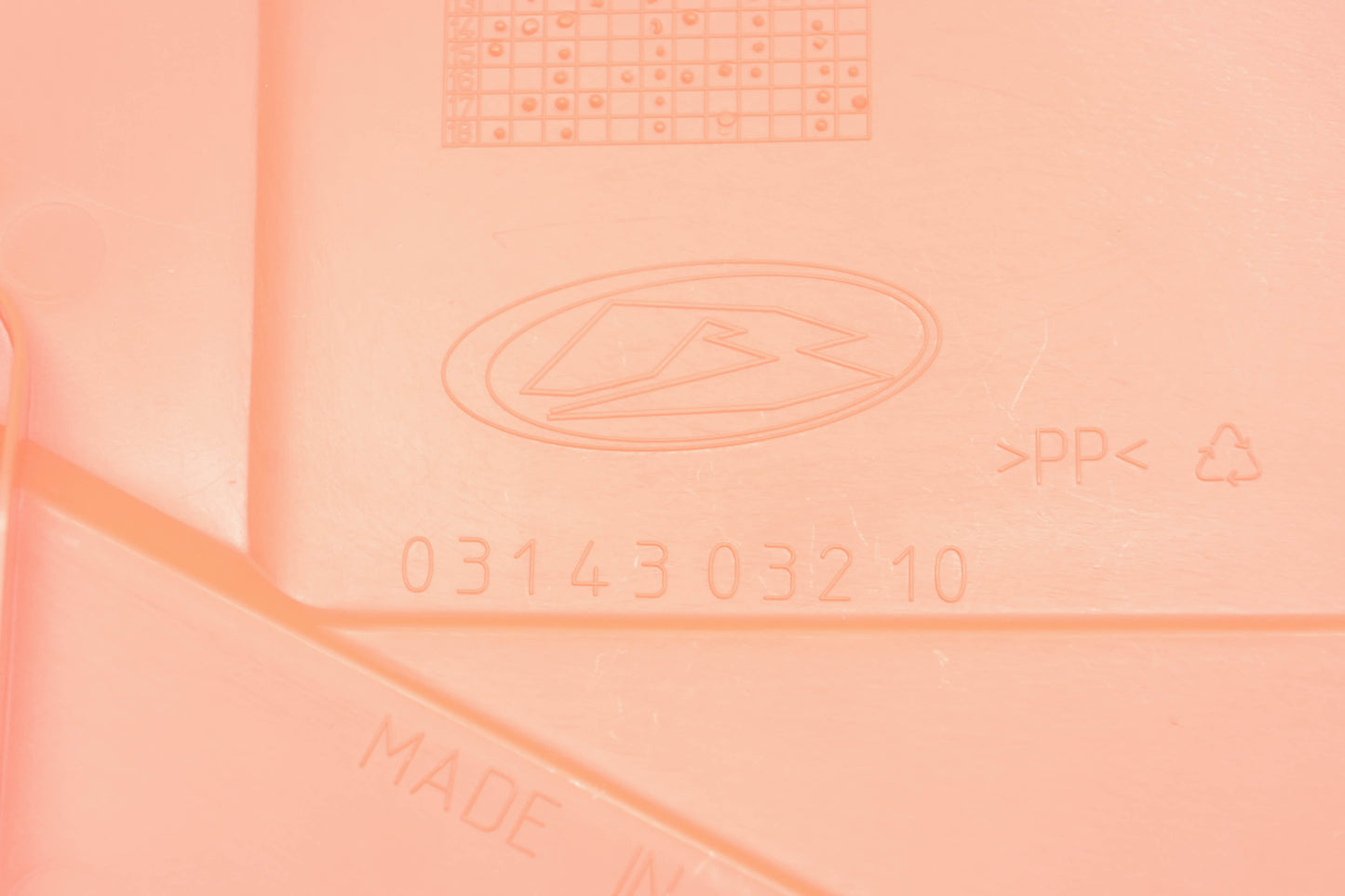 Beta 031.43.032.10, 0314303210 Red Air Box Side Panel NOS