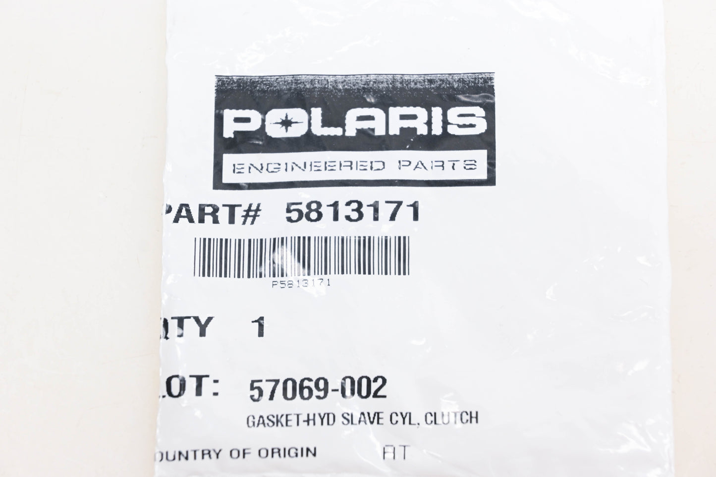 New OEM Polaris 5813171 Clutch Hydraulic Slave Cylinder Gasket NOS