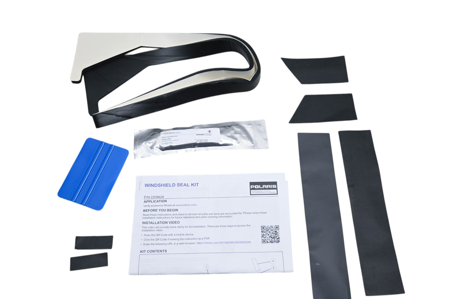 New OEM Polaris 2208628 Windshield Seal Kit NOS