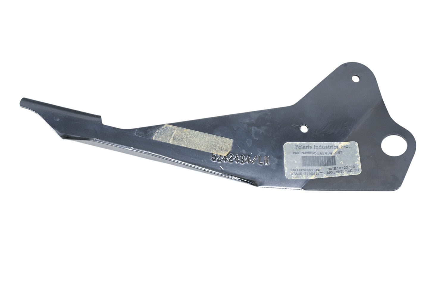 New OEM Polaris 5242494-067 Black Left Footrest Trailing Brace NOS