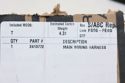 New OEM Polaris 2413772 Main Wiring Harness NOS