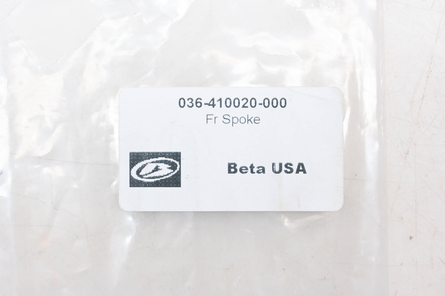 Beta 036-420040-000, 036.42.004.00.00 Black Rear Wheel Spoke NOS