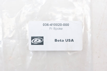 Beta 036-420040-000, 036.42.004.00.00 Black Rear Wheel Spoke NOS