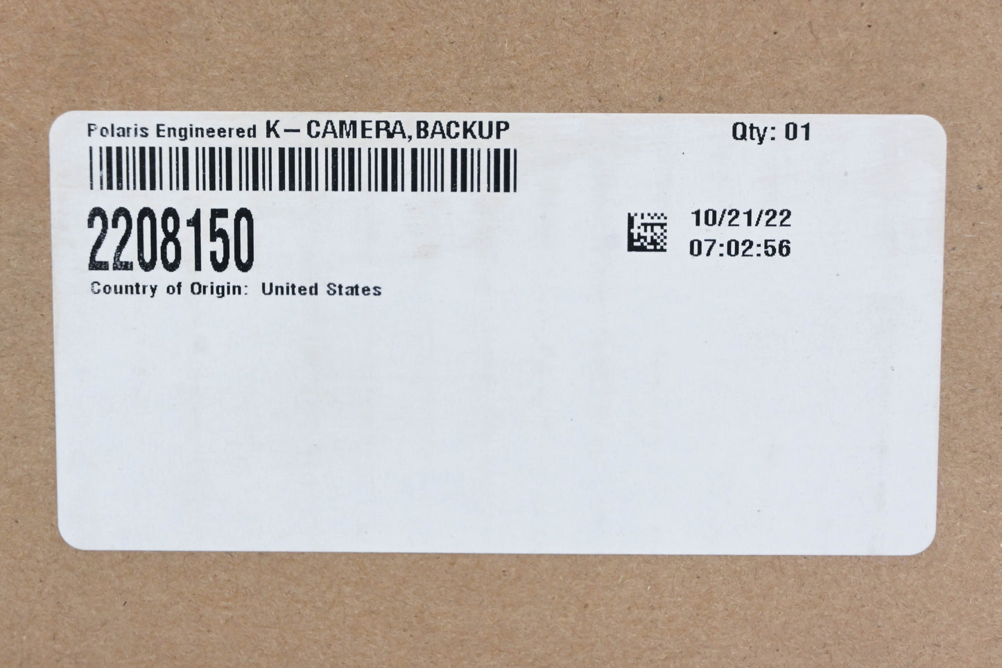 New OEM Polaris 2208150 Back-Up Camera Kit NOS