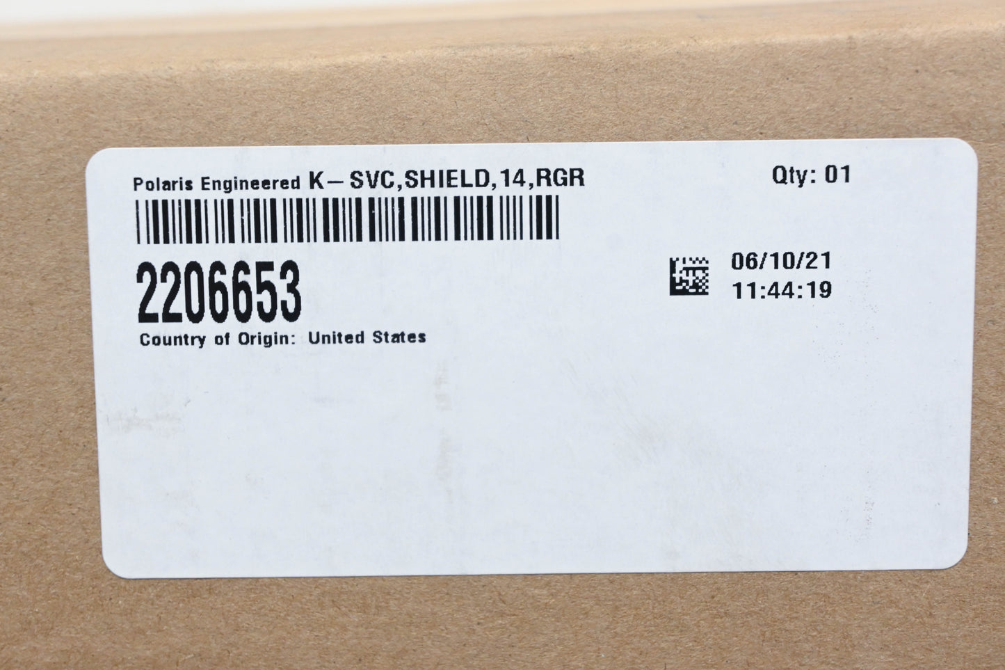 New OEM Polaris 2206653 Exhaust Pipe Guard Plate NOS