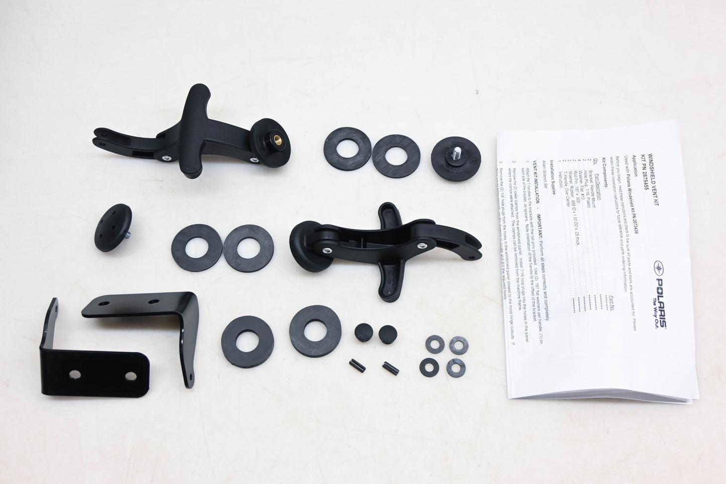 New OEM Polaris 2875455 Windshield Vent Kit NOS