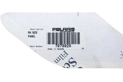 New OEM Polaris 7078026 Righthand Side Panel Decal NOS
