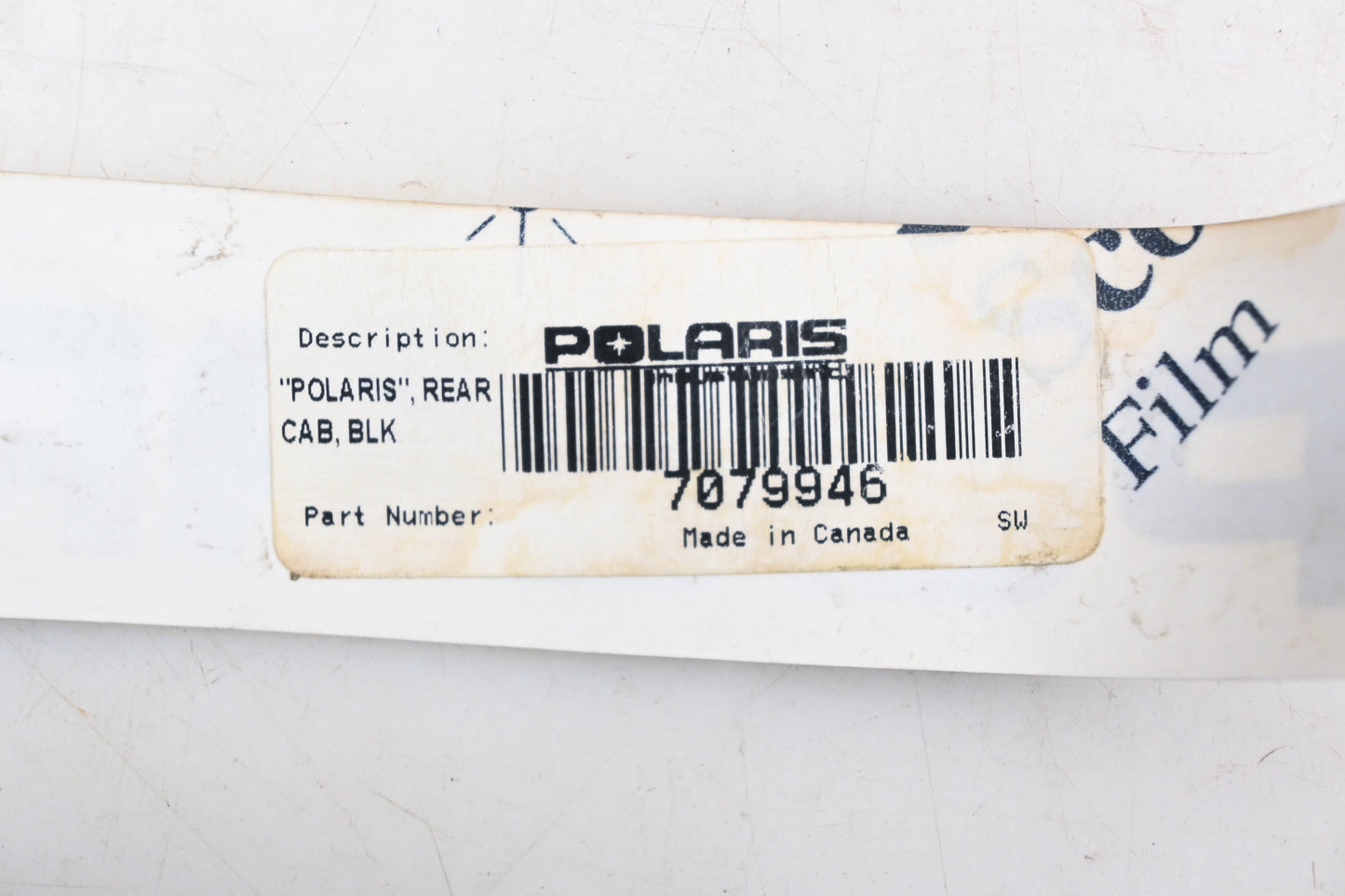New OEM Polaris 7079946 Rear Cab Decal NOS