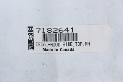 New OEM Polaris 7182641 DOHC 1000 Righthand Hood Side Decal NOS