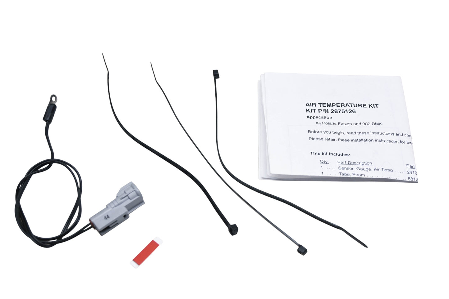 New OEM Polaris 2875126 Fusion RMK 800 Air Temperature Sensor-Gauge Kit NOS