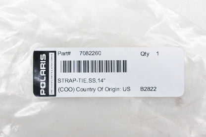 New OEM Polaris 7082260 Stainless Steel 14" Tie Strap NOS