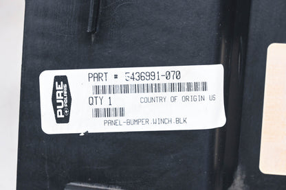 New OEM Polaris 5436991-070 Black Winch Bumper Guard Panel NOS