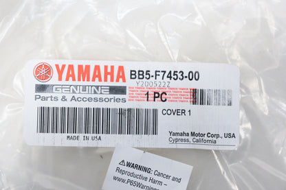 New OEM Yamaha BB5-F7453-00-00 Black Left Footwell Cover NOS
