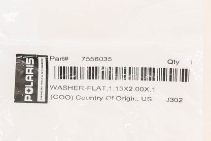 New OEM Polaris 7556035 Flat 1.13 x 2.00 x .1 Washer NOS