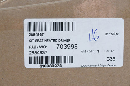 New OEM Polaris 2884937 Heated Driver Seat Kit NOS