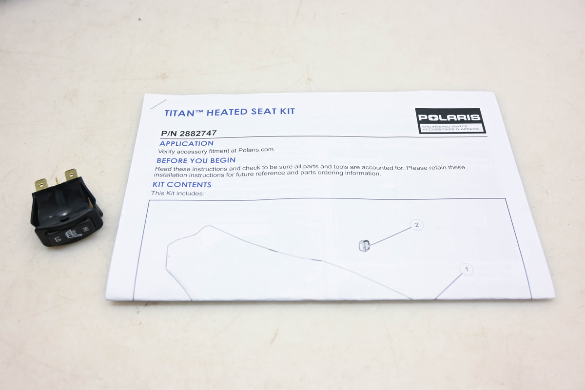 New OEM Polaris 2882747 Titan Heated Seat Kit NOS