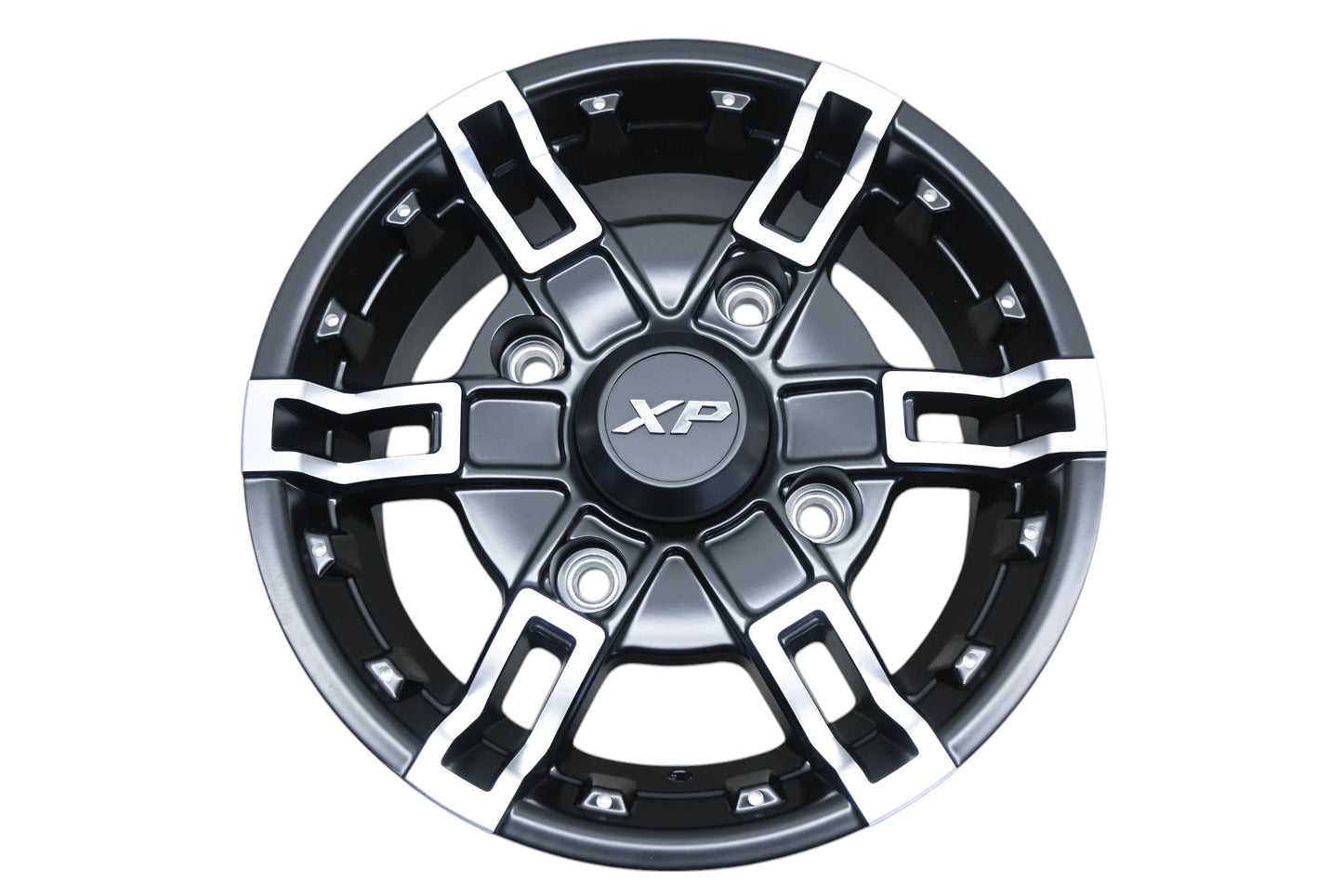 New OEM Polaris 1523916-266 Black Machined/ Ball Milled 14x6 Wheel Rim NOS