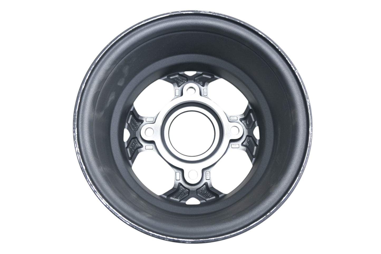 New OEM Polaris 1522230-655 Flash Black 12x6 Wheel Rim NOS