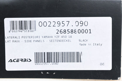 Acerbis 0022957.090, 2685880001, 26858-80001 Black Side Panel Kit NOS