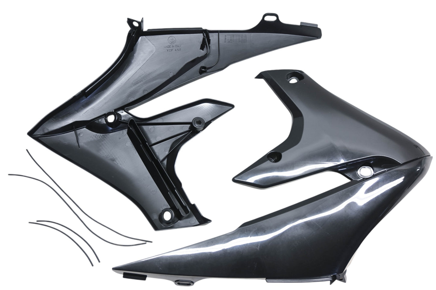 Acerbis 0022956.090, 2685870001, 26858-70001 Black Radiator Scoop Kit NOS