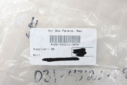 Beta 026-430210-097, 031.43.032.10, 031.43.031.10 Red Air Box Panel Kit NOS