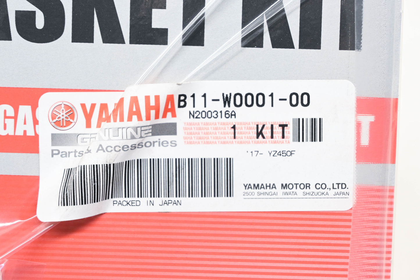 New OEM Yamaha B11-W0001-00-00 Powerhead Gasket Kit NOS