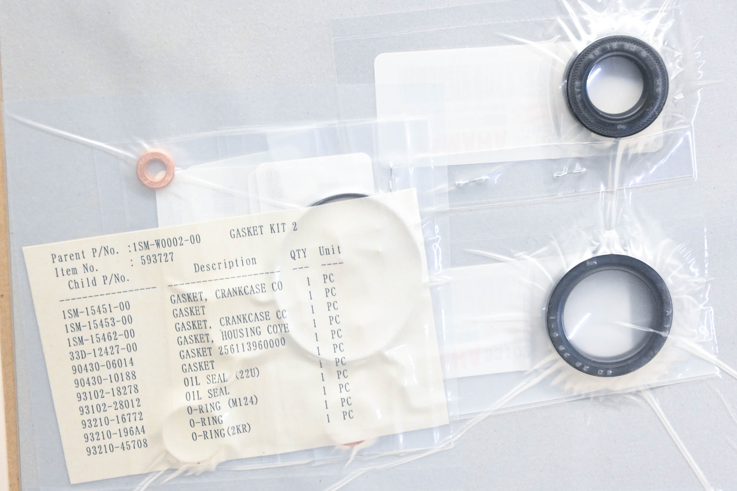 New OEM Yamaha 1SM-W0002-00-00 Bottom End Gasket Kit NOS