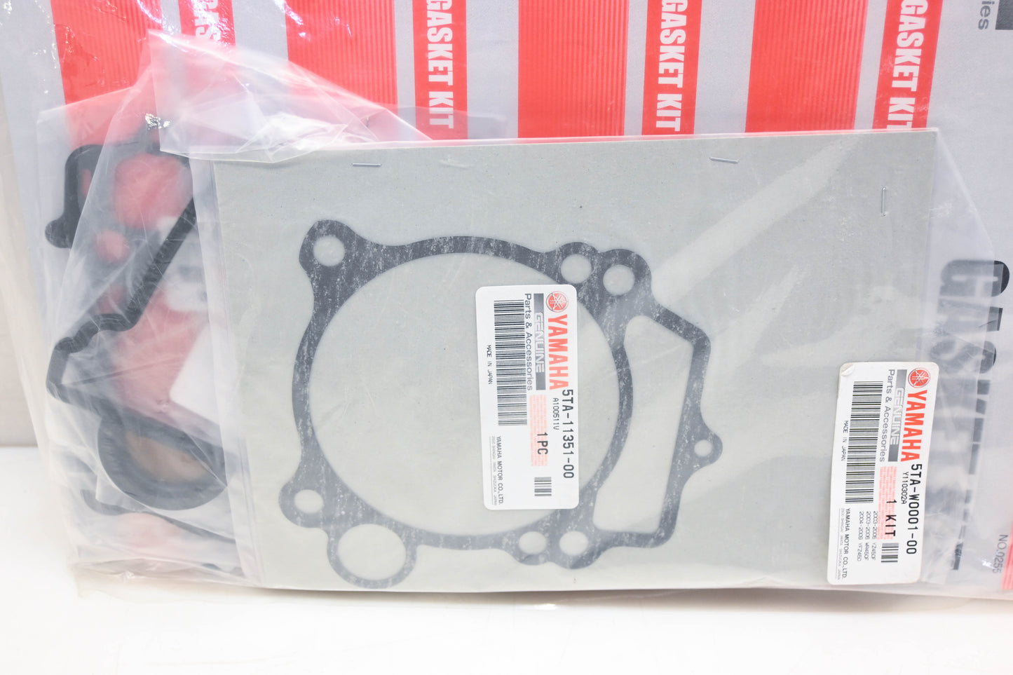 New OEM Yamaha 5TA-W0001-00-00 Top End Gasket Kit NOS