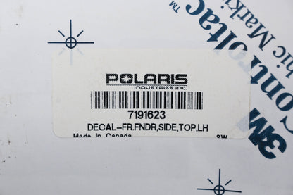 New OEM Polaris 7191623 Front Fender "1000" Top Left Side Decal NOS