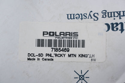 New OEM Polaris 7185469 Rocky Mountain King Left Side Decal NOS