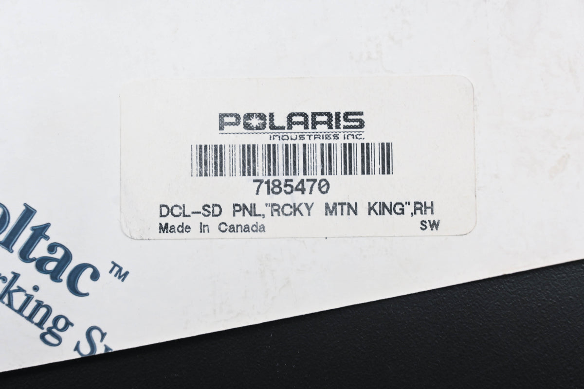 New OEM Polaris 7185470 Rocky Mountain King Right Side Decal NOS