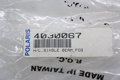 New OEM Polaris 4030067 Hi/Lo Single Beam Fog Light NOS