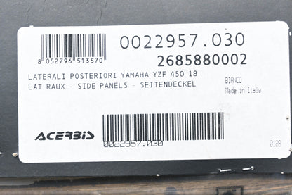 Acerbis 0022957.030, 2685880002, 26858-80002 White Side Panel Kit NOS