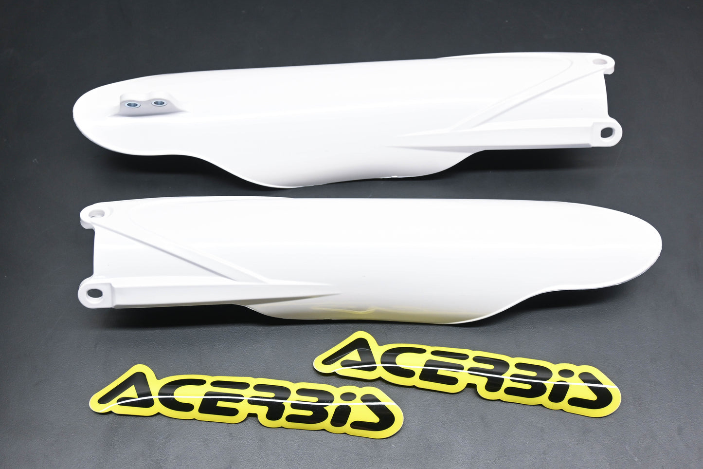 Acerbis 0013758.030, 21741840002 White Front Lower Fork Cover Kit NOS