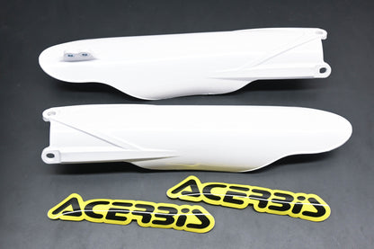 Acerbis 0013758.030, 21741840002 White Front Lower Fork Cover Kit NOS