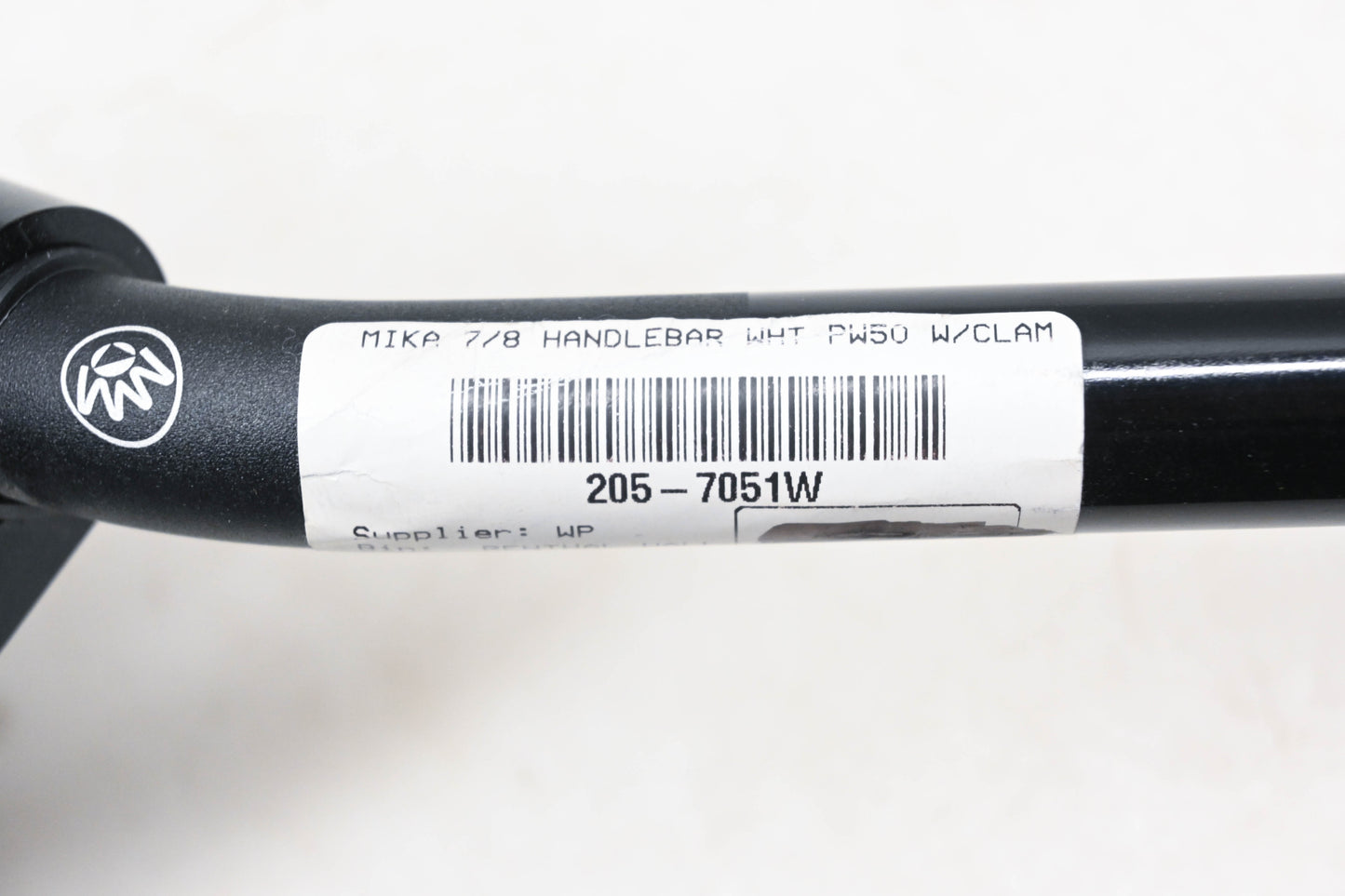 Mika Metals 205-7051W Black 7/8" Handlebar Assembly NOS