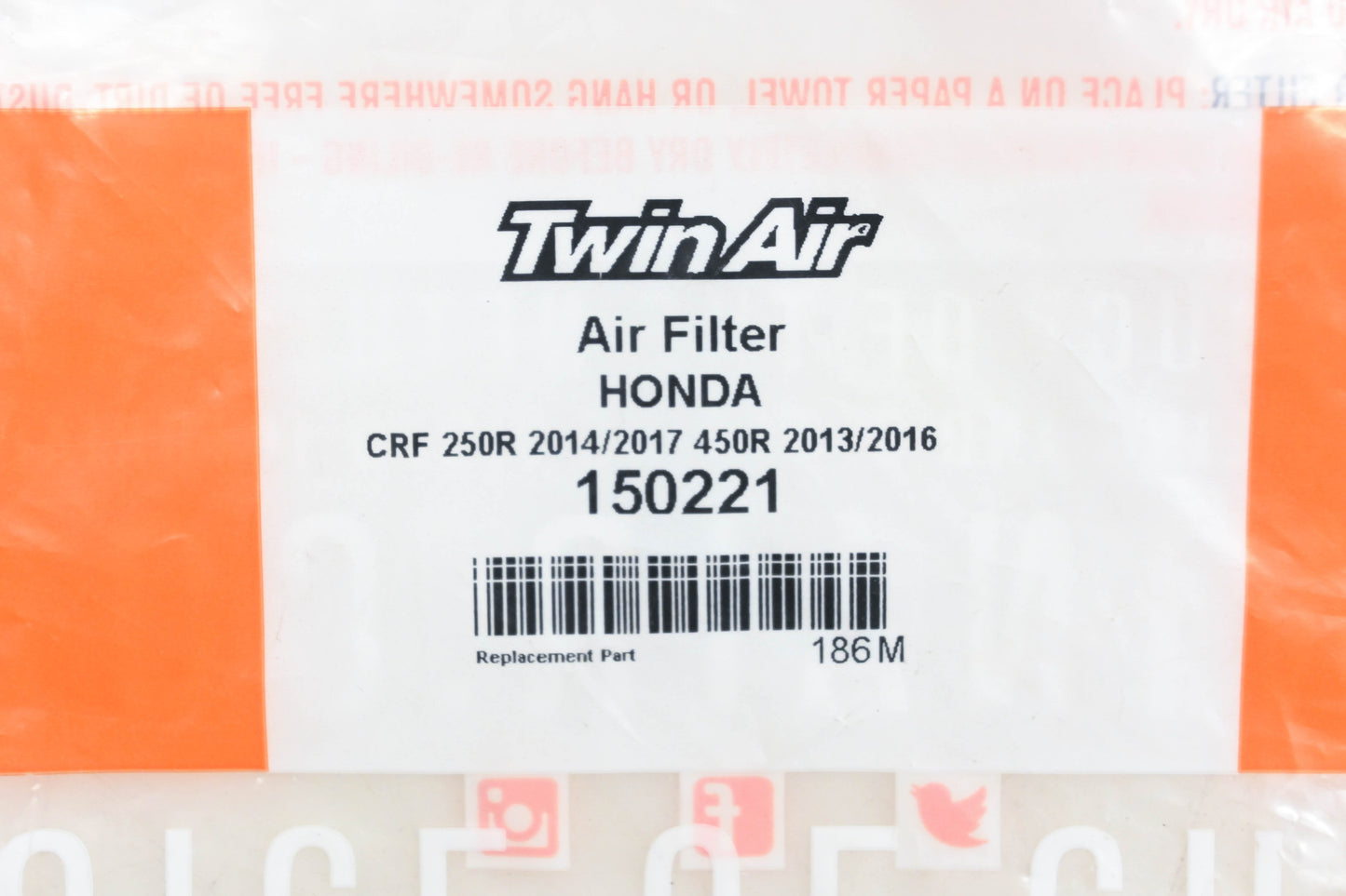 Twin Air 150221, 715-0221 Honda Air Filter Element NOS