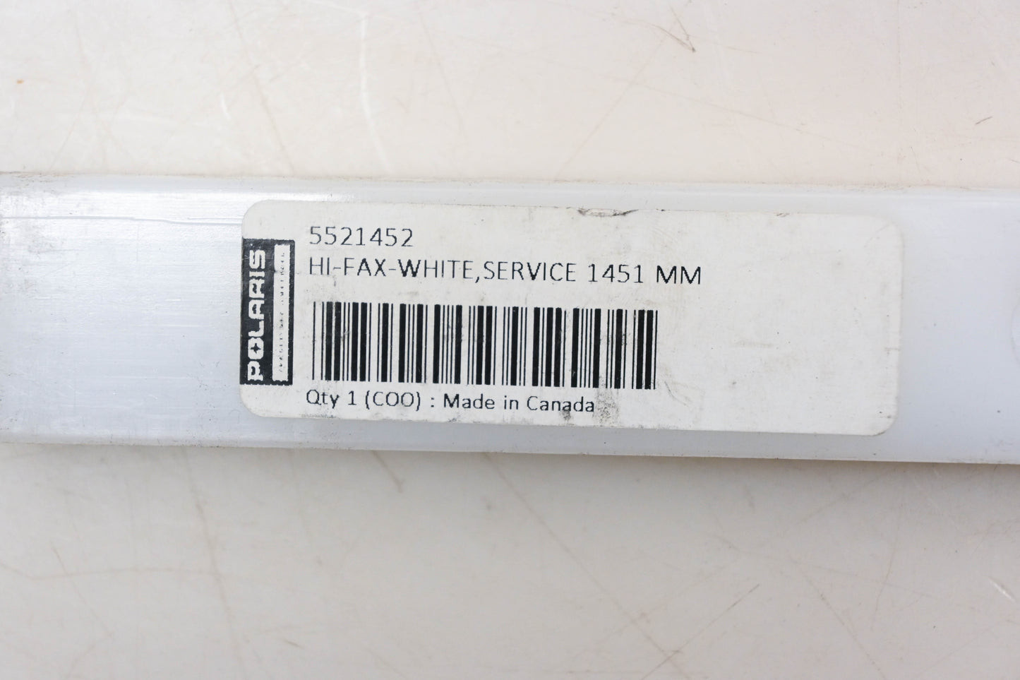 New OEM Polaris 5521452 White 57" Slide Bar NOS