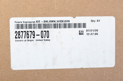 New OEM Polaris 2877679-070 Black Snowmobile Ski Kit NOS