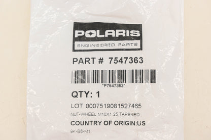New OEM Polaris 7547363 Wheel Tapered Lug Nut NOS