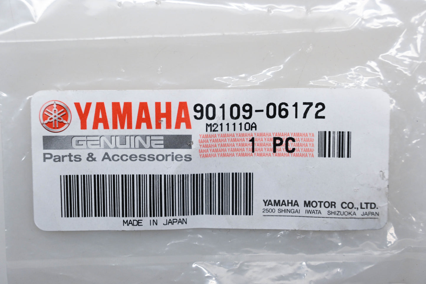 New OEM Yamaha 90109-06172-00 Bolt NOS