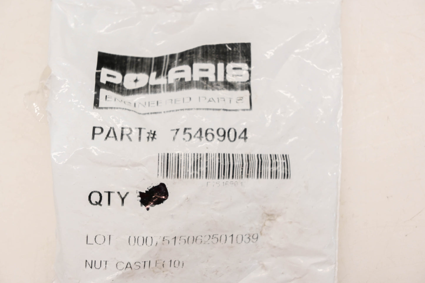 New OEM Polaris 7546904 Castle Nuts Qty 3 NOS