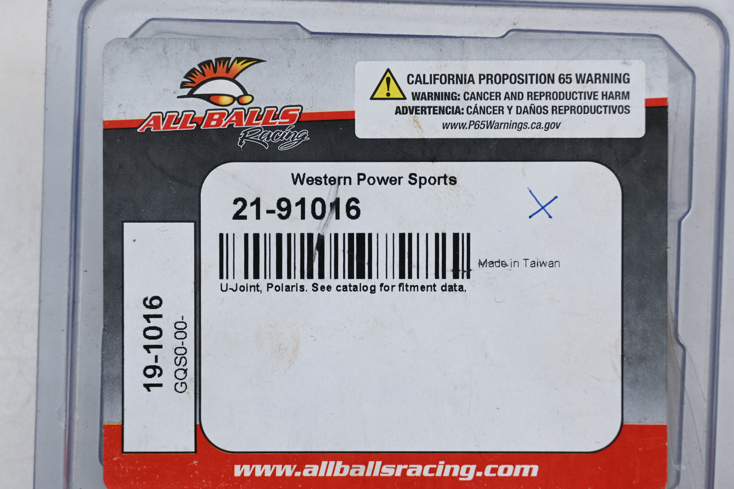 All Balls 19-1016, 21-91016 WPS U-Joint Kit NOS