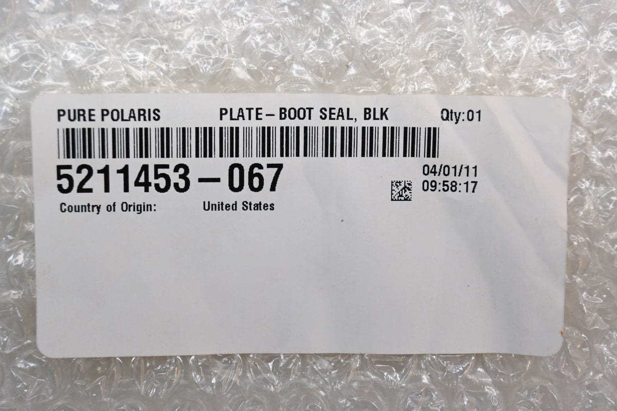 New OEM Polaris 5211453-067 Tie Rod Boot Plate NOS