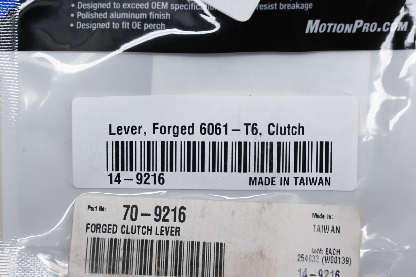 Motion Pro 14-9216, 70-9216 Forged T6 Clutch Lever NOS