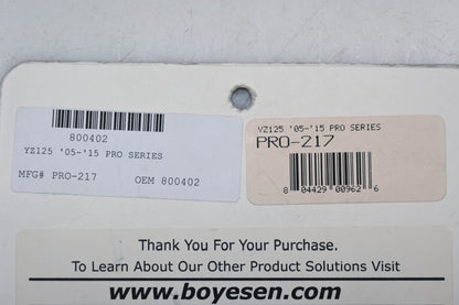 Boyesen PRO-217, 800402 Pro Series Carbon Fiber Reed Kit NOS