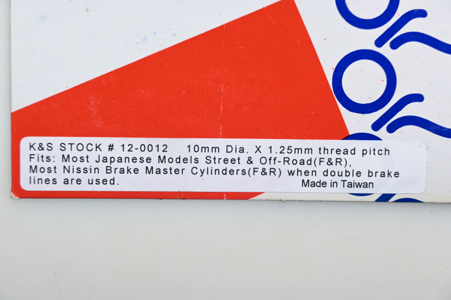 K&S 12-0012 Hydraulic Brake Light Switch Kit